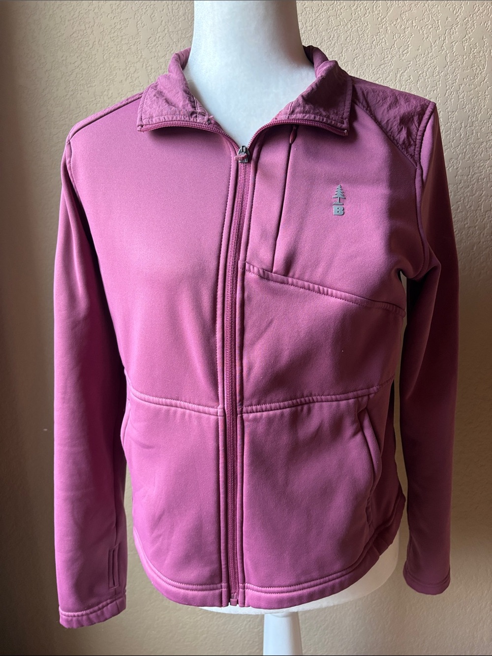 Bass Outdoor Pink Full-Zip Utility Fleece Jacket - Women's